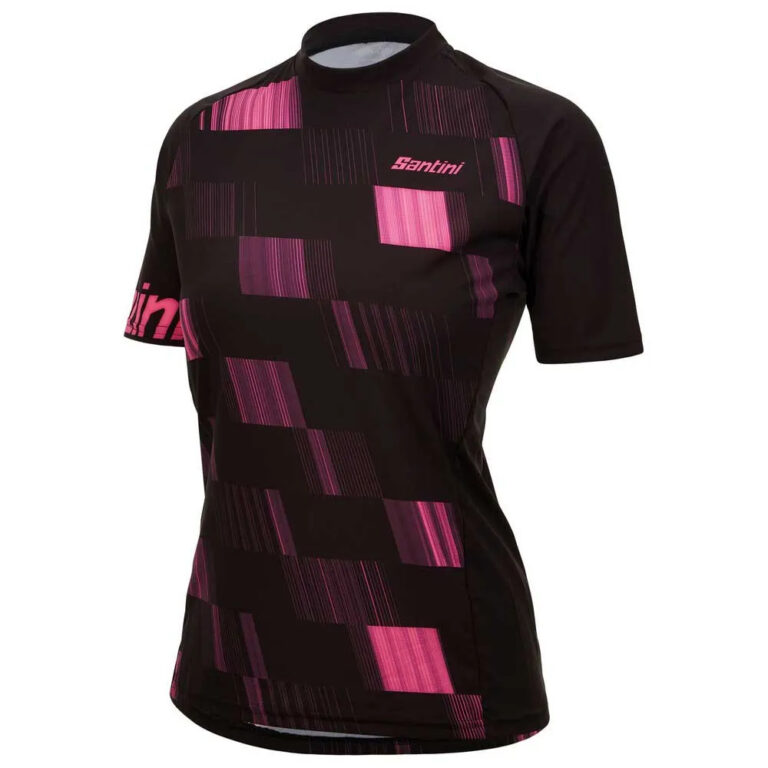 Santini Fibra Short Sleeve Enduro Jersey XS Black - XL Black - Image 3