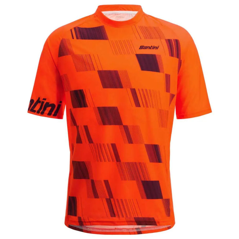 Santini Fibra Short Sleeve Enduro Jersey XS Orange - L Orange