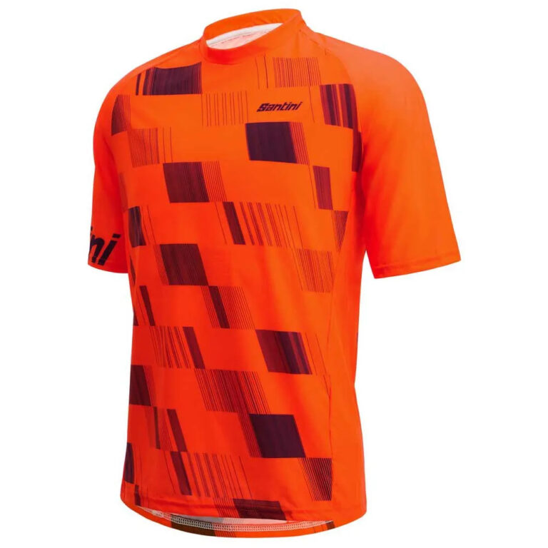 Santini Fibra Short Sleeve Enduro Jersey XS Orange - L Orange - Image 3