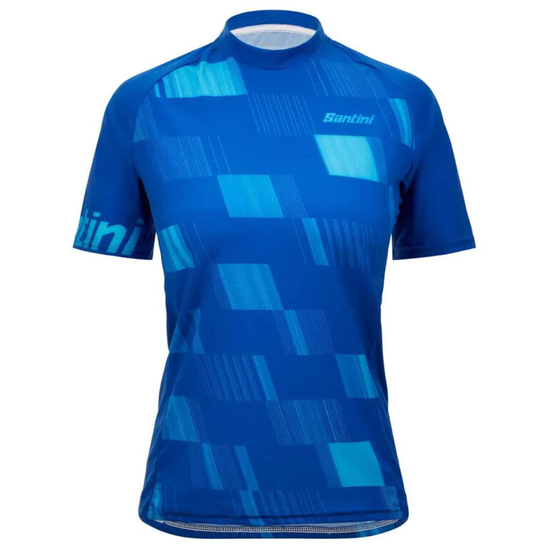 Santini Fibra Short Sleeve Enduro Jersey XS Turquoise - XL Turquoise