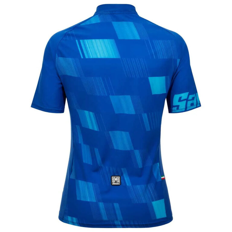 Santini Fibra Short Sleeve Enduro Jersey XS Turquoise - XL Turquoise - Image 2