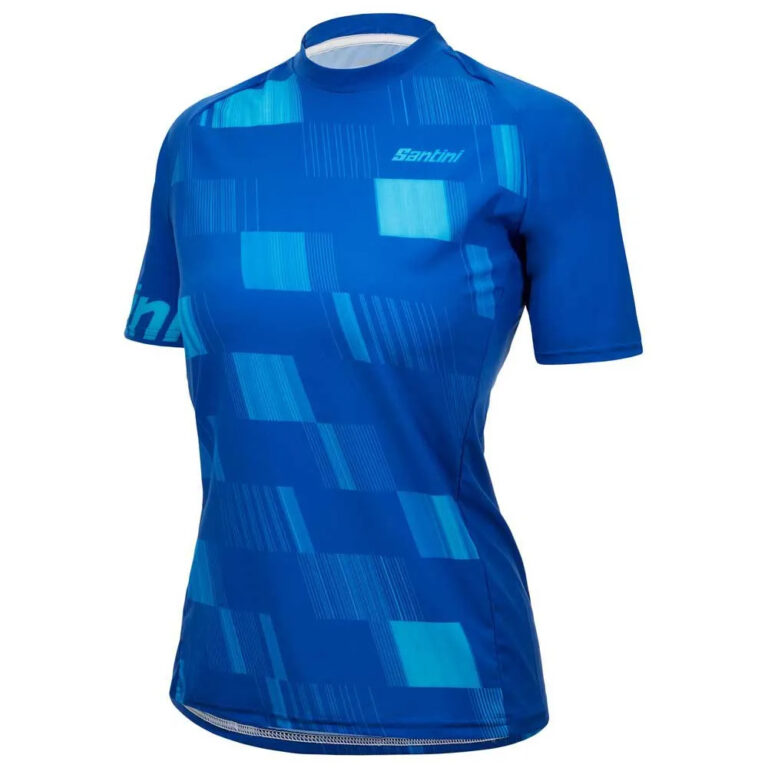 Santini Fibra Short Sleeve Enduro Jersey XS Turquoise - XL Turquoise - Image 3