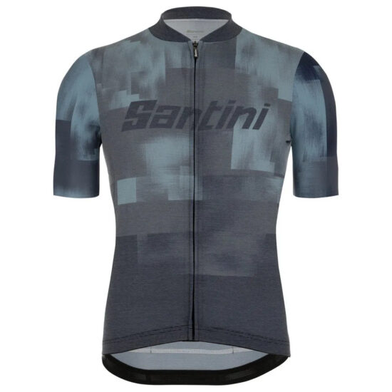 Santini Forza Short Sleeve Jersey XS Navy Blue / Grey - 3XL Navy Blue / Grey