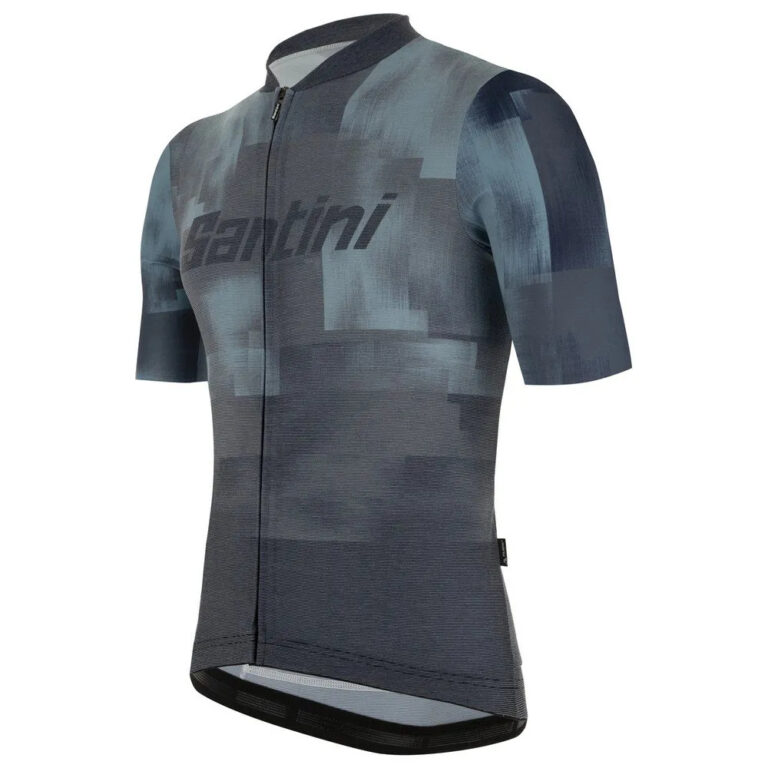 Santini Forza Short Sleeve Jersey XS Navy Blue / Grey - 3XL Navy Blue / Grey - Image 3