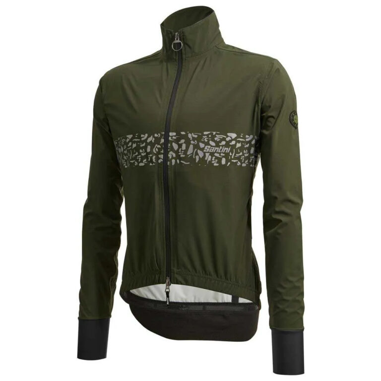 Santini Gard Neo Shell Long Sleeve Jersey S Military Green - Image 3