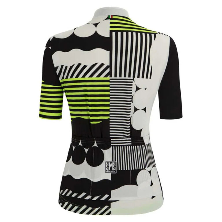 Santini Giada Optic Short Sleeve Jersey L White / Black - XL White / Black - Image 2