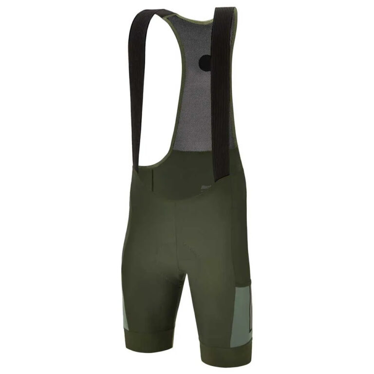 Santini Gravel Bib Shorts XS Military Green - 4XL Military Green - Image 3