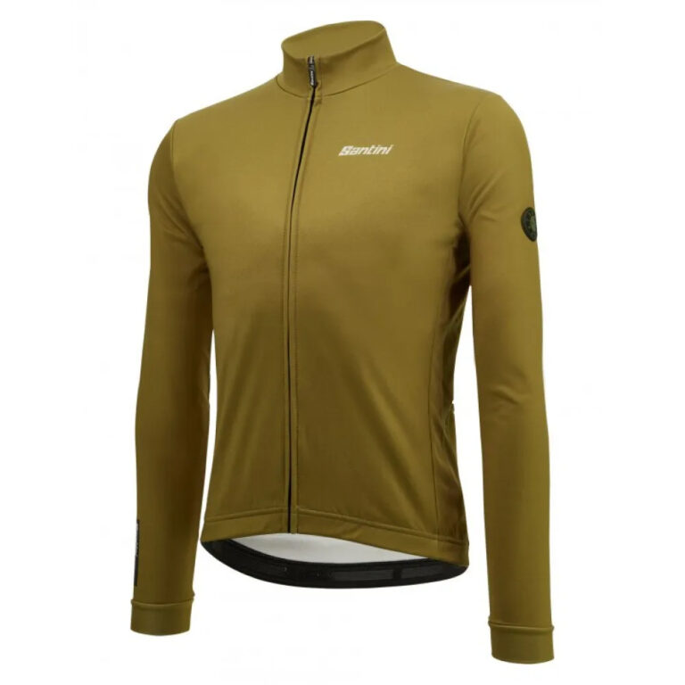 Santini Gravel Core Long Sleeve Jersey 2XL Military Green - Image 3