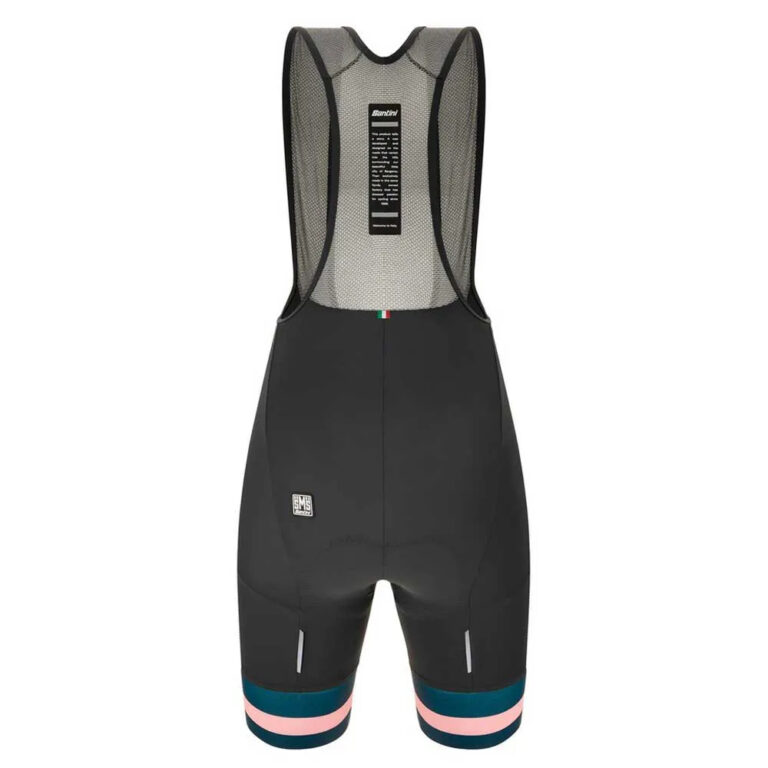 Santini Karma Bengal Bib Shorts XS Asphalt Gray - 3XL Asphalt Gray - Image 2