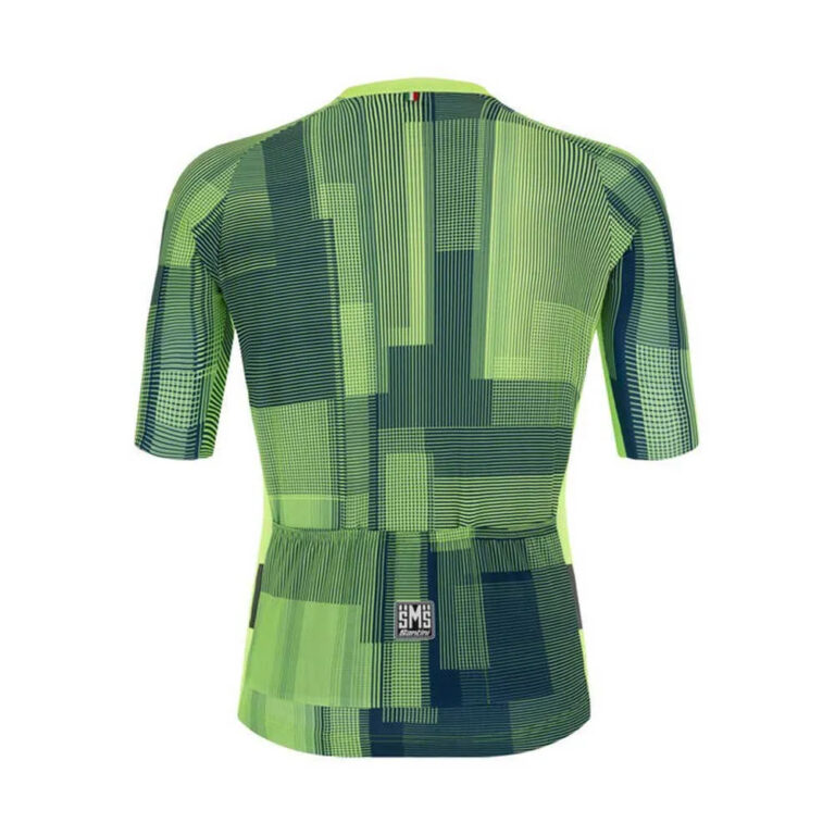 Santini Karma Kinetic Short Sleeve Jersey XS Fluo Green - S Fluo Green - Image 2