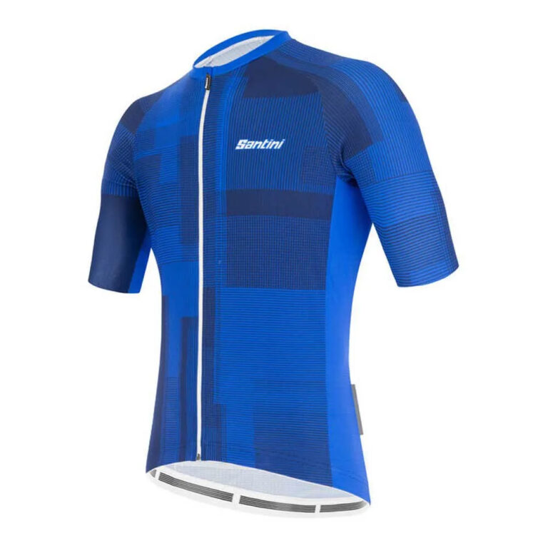 Santini Karma Kinetic Short Sleeve Jersey S Royal Blue - Image 3