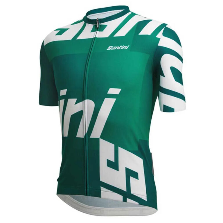 Santini Karma Logo Short Sleeve Jersey XS Green - Image 3