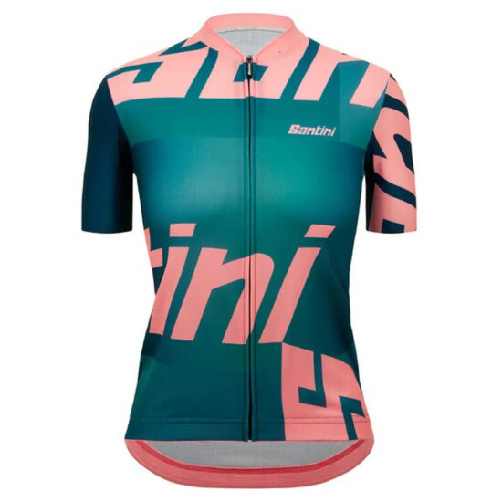 Santini Karma Logo Short Sleeve Jersey 2XL Teal