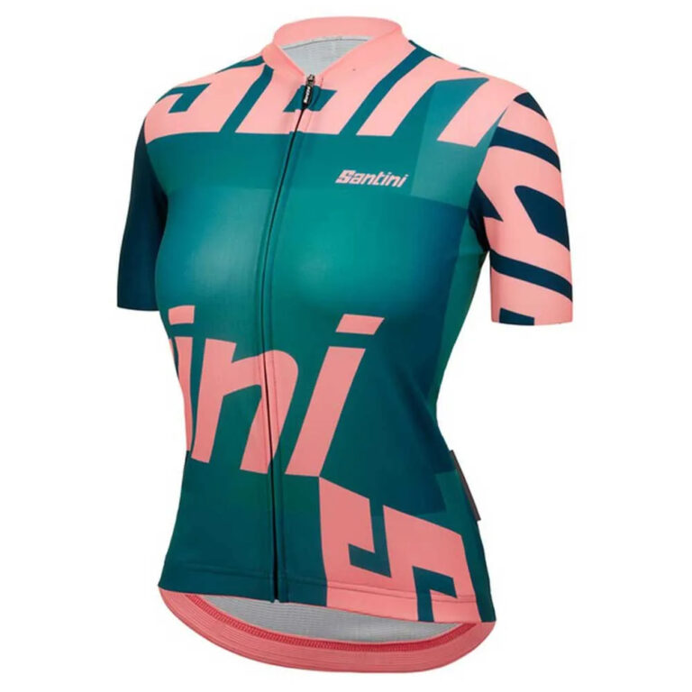 Santini Karma Logo Short Sleeve Jersey 2XL Teal - Image 3