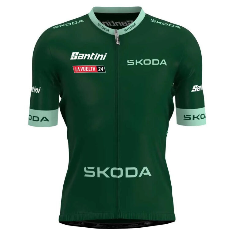 Santini La Vuelta Best Sprinter Short Sleeve Jersey S Green - 3XL Green