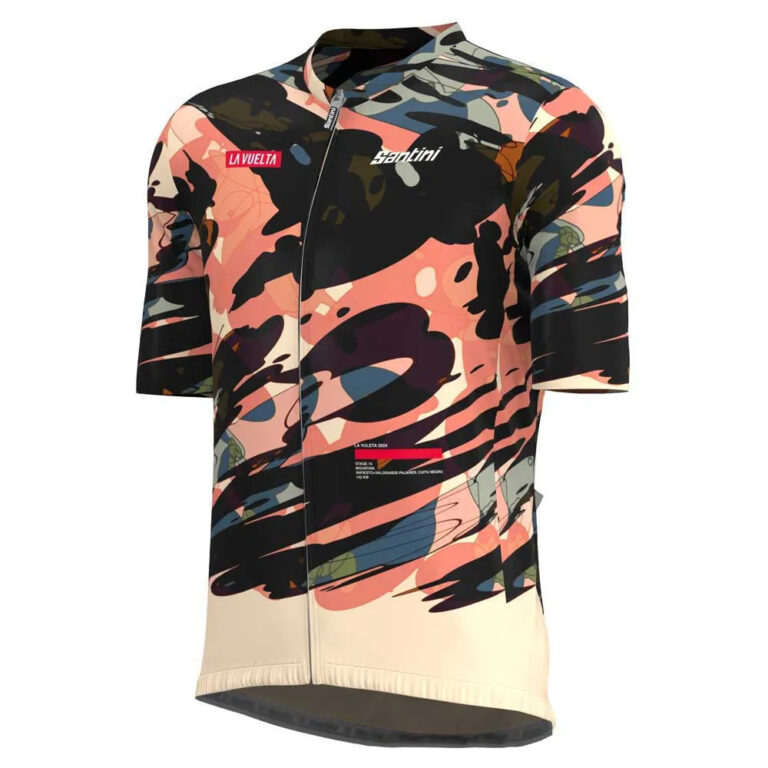 Santini La Vuelta Cuitu Negru Short Sleeve Jersey L Print - 3XL Print - Image 3