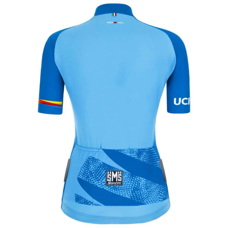 Santini Leader UCI World Tour Short Sleeve Jersey S Blue - 2XL Blue - Image 2