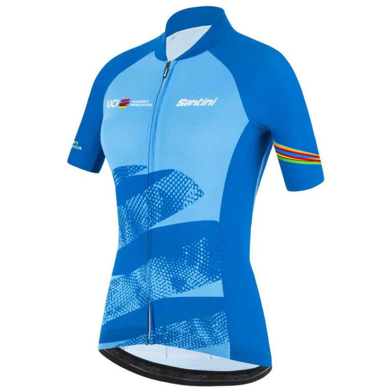 Santini Leader UCI World Tour Short Sleeve Jersey S Blue - 2XL Blue - Image 3