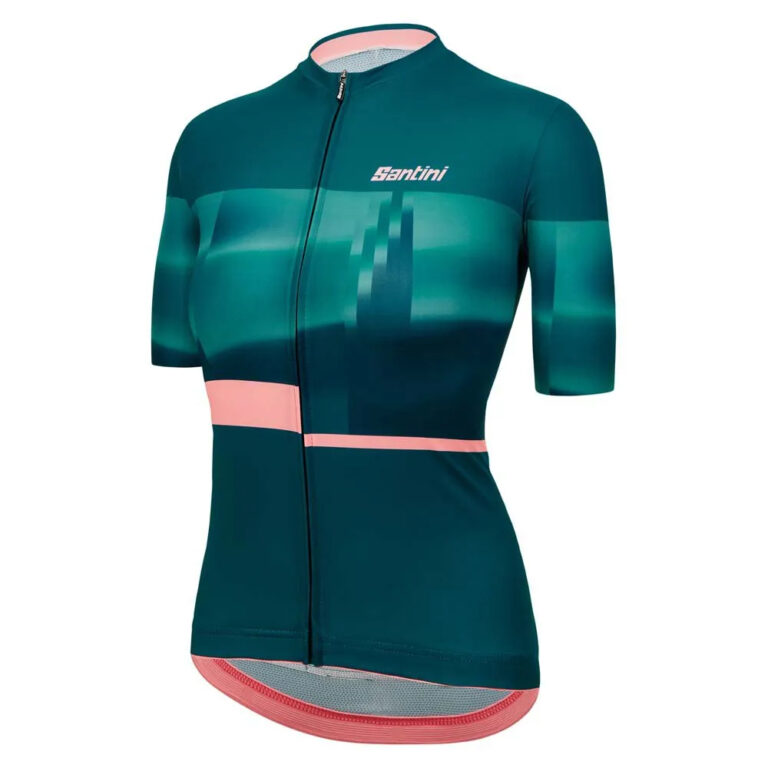 Santini Mirage Short Sleeve Jersey 2XS Teal - 2XL Teal - Image 3