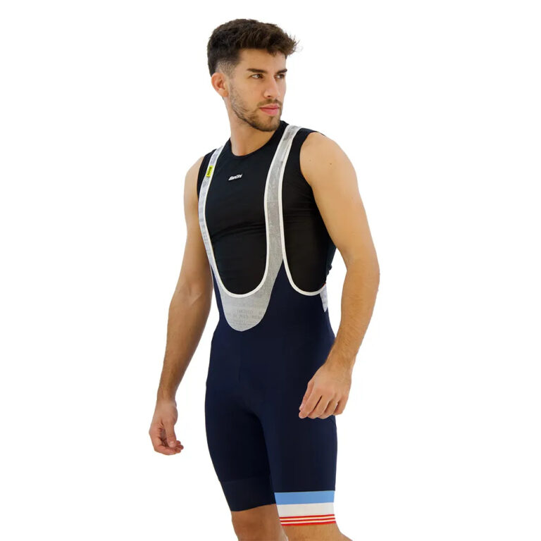 Santini MJ Mont Ventoux Bib Shorts XS Nautica - 4XL Nautica - Image 6