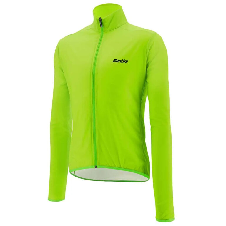 Santini Nebula Jacket XS Green Fluo - 4XL Green Fluo - Image 3