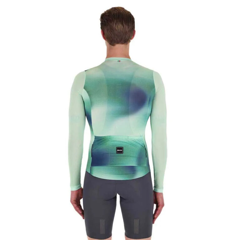 Santini Ombra Eco Sleek Long Sleeve Jersey 2XS Green - 3XL Green - Image 2