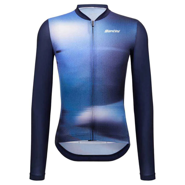 Santini Ombra Eco Sleek Long Sleeve Jersey 2XS Nautical Blue - XL Nautical Blue