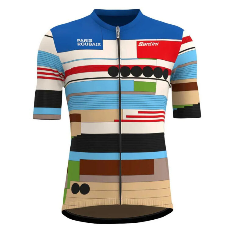 Santini Paris Roubaix Short Sleeve Jersey XS Print - L Print