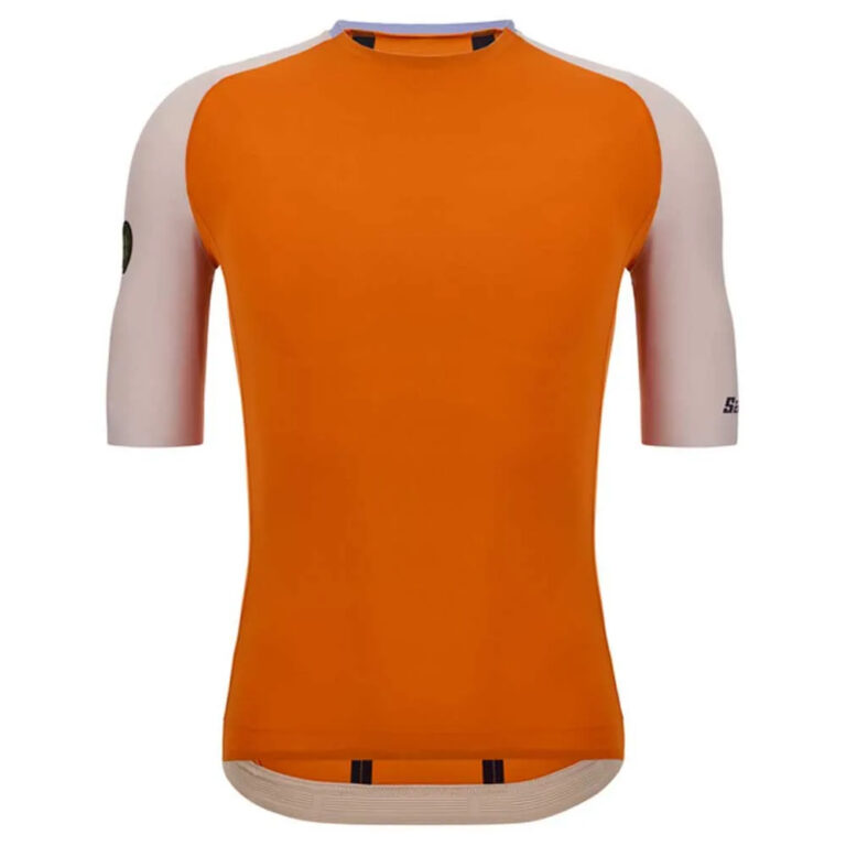 Santini Pelle Stelth Fir Slip-On Short Sleeve Jersey M Orange