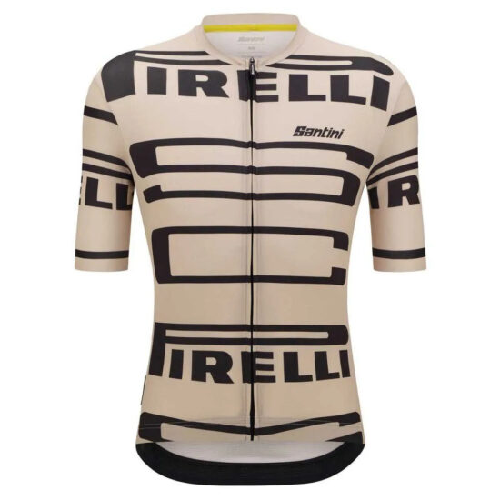 Santini Pirelli Short Sleeve Jersey S Beige - 4XL Beige