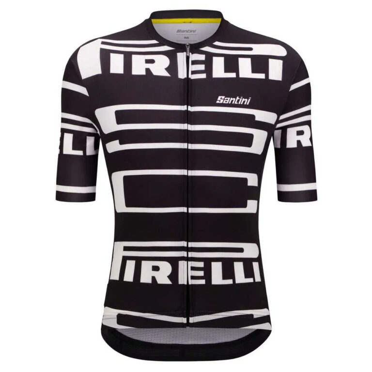 Santini Pirelli Short Sleeve Jersey XS Black - 4XL Black