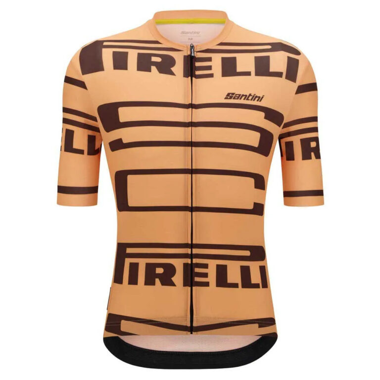 Santini Pirelli Short Sleeve Jersey XS Orange Fluo - 2XL Orange Fluo