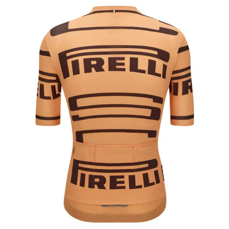 Santini Pirelli Short Sleeve Jersey XS Orange Fluo - 2XL Orange Fluo - Image 2