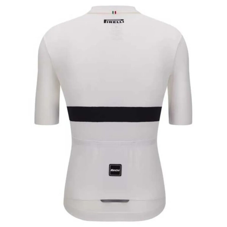 Santini Pirelli Short Sleeve Jersey XS White - 4XL White - Image 2