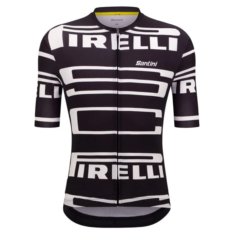 Santini Pirelli Short Sleeve Jersey 2XS Black - 4XL Black