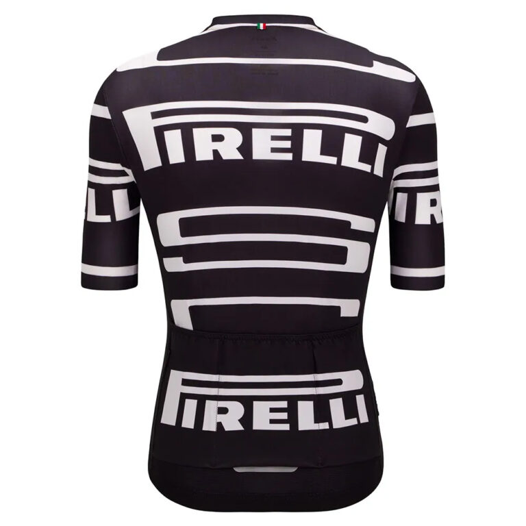 Santini Pirelli Short Sleeve Jersey 2XS Black - 4XL Black - Image 2