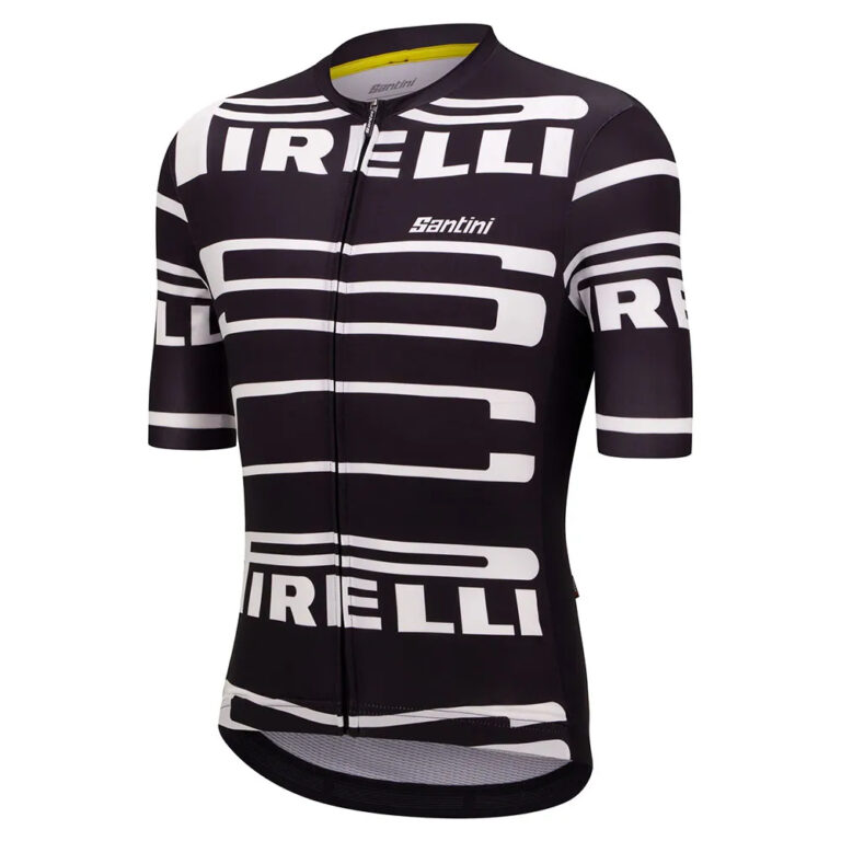 Santini Pirelli Short Sleeve Jersey 2XS Black - 4XL Black - Image 3