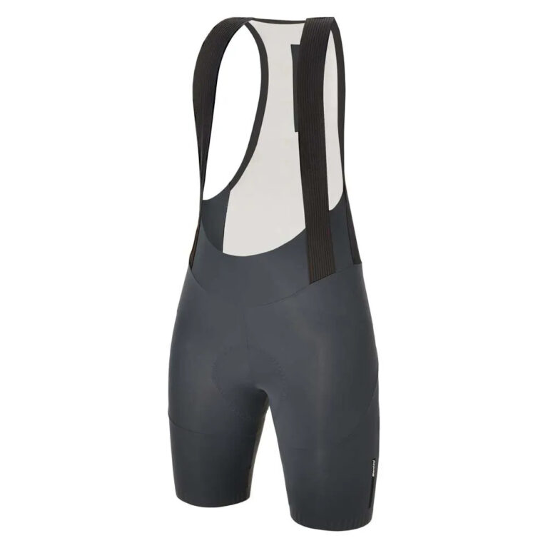 Santini Plush Bib Shorts 2XS Asphalt Gray - 3XL Asphalt Gray - Image 3