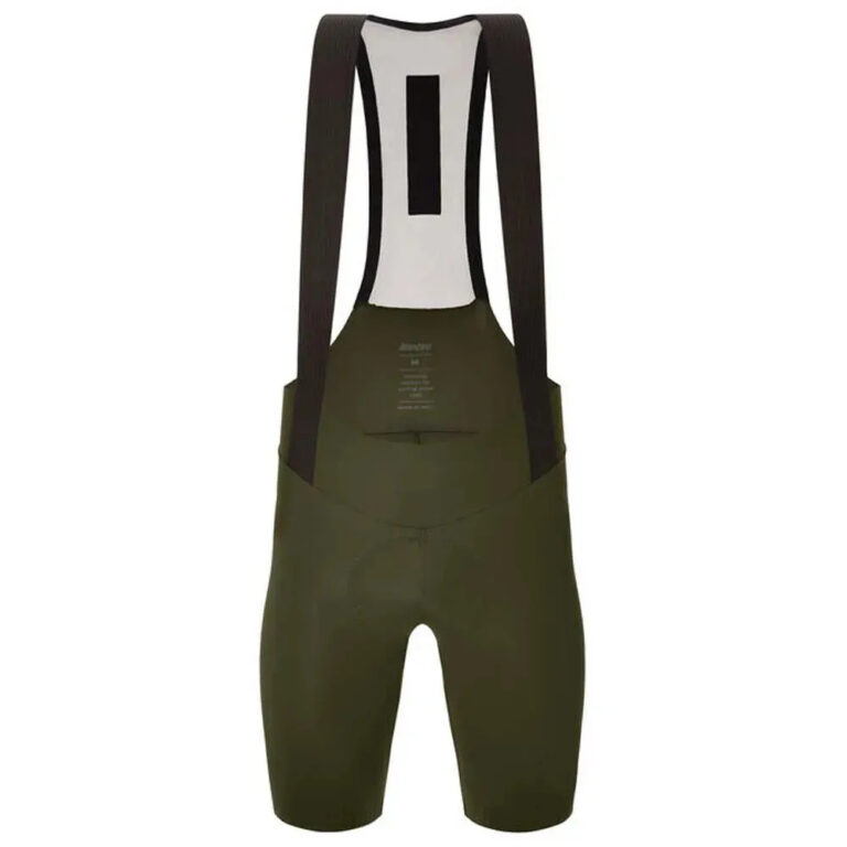 Santini Plush Bib Shorts XS Military Green - 4XL Military Green - Image 3