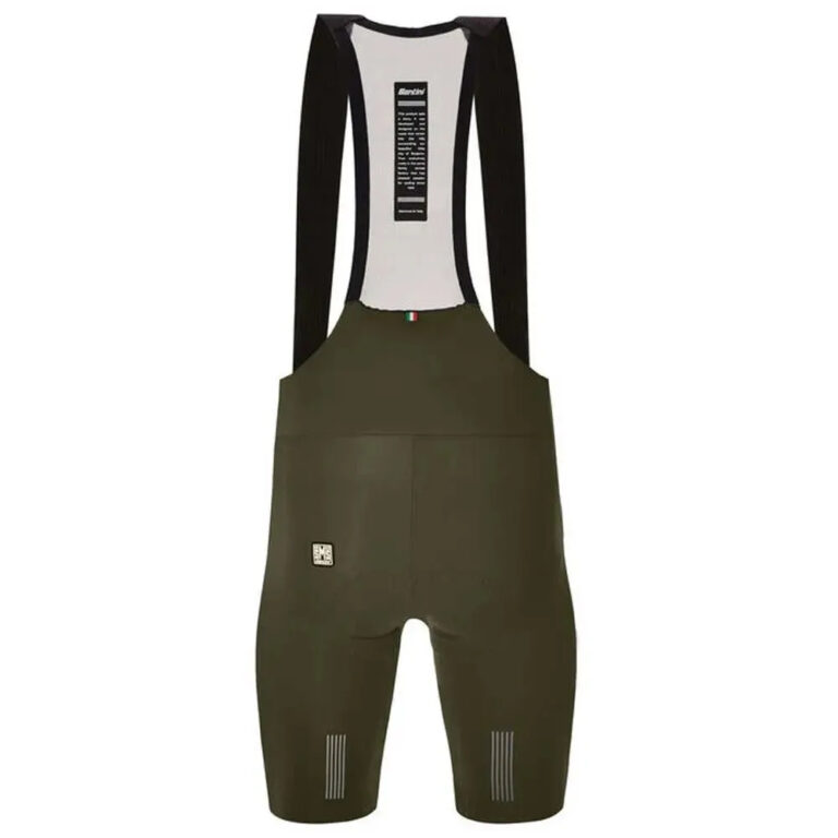 Santini Plush Bib Shorts XS Military Green - 4XL Military Green - Image 4