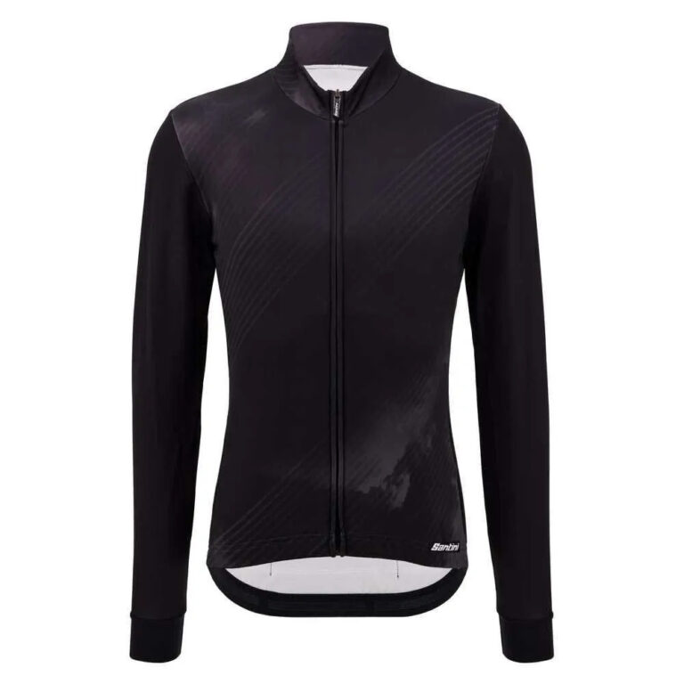 Santini Pure Dye Long Sleeve Jersey XS Black - 2XL Black