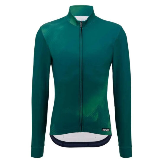 Santini Pure Dye Long Sleeve Jersey S Fluo Green