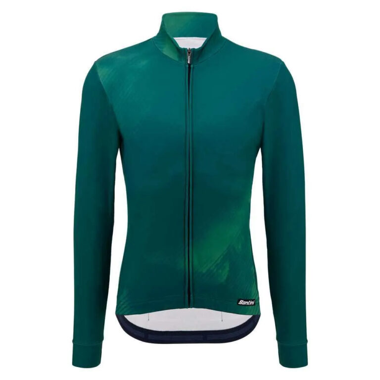 Santini Pure Dye Long Sleeve Jersey S Fluo Green