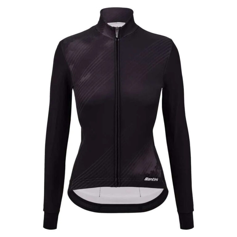 Santini Pure Dye Long Sleeve Jersey 2XS Black - 3XL Black