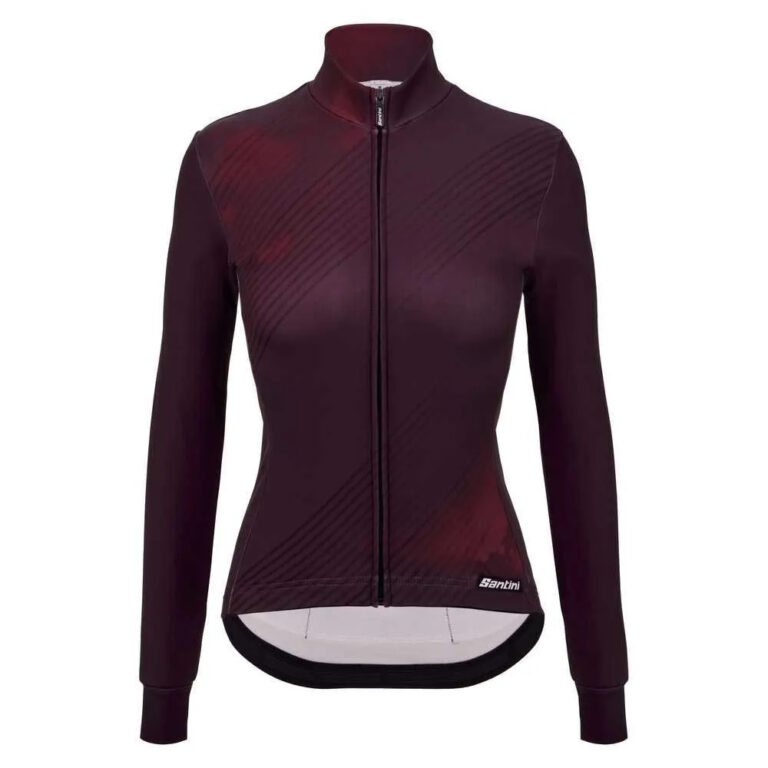 Santini Pure Dye Long Sleeve Jersey 2XS Burgundy - 3XL Burgundy