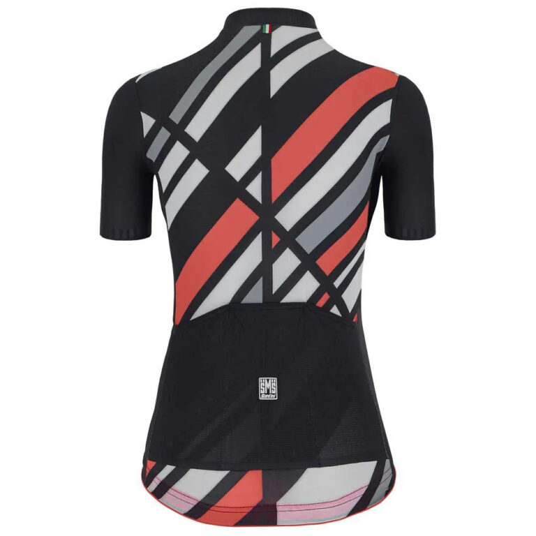 Santini Raggio Short Sleeve Jersey XS Black - Image 2