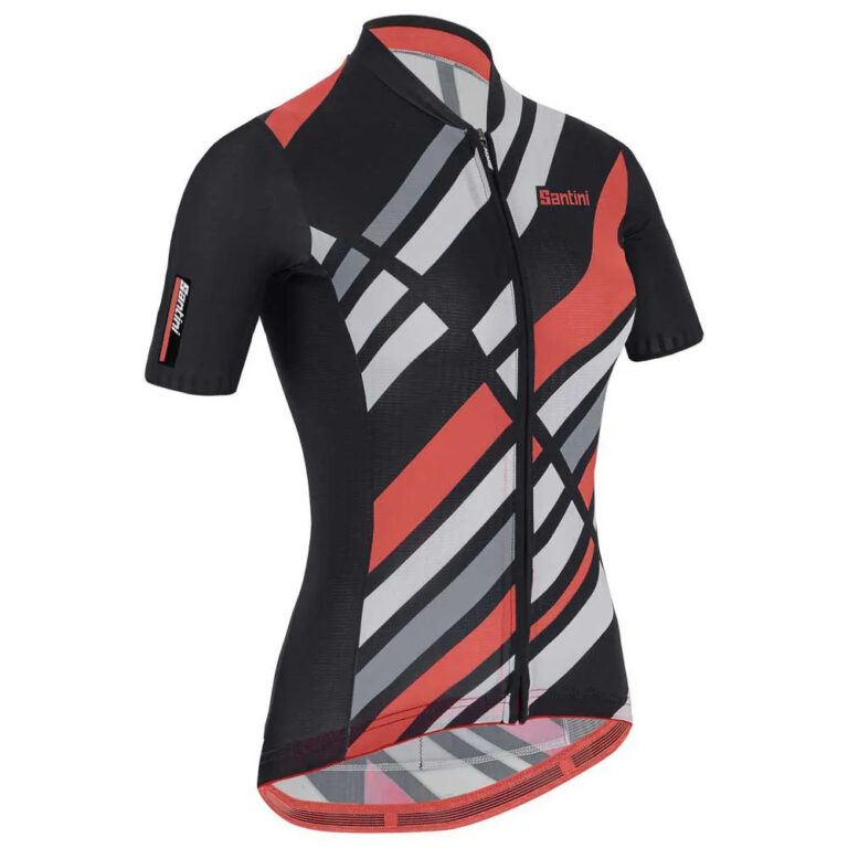 Santini Raggio Short Sleeve Jersey XS Black - Image 3