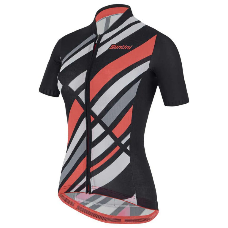 Santini Raggio Short Sleeve Jersey XS Black - Image 4