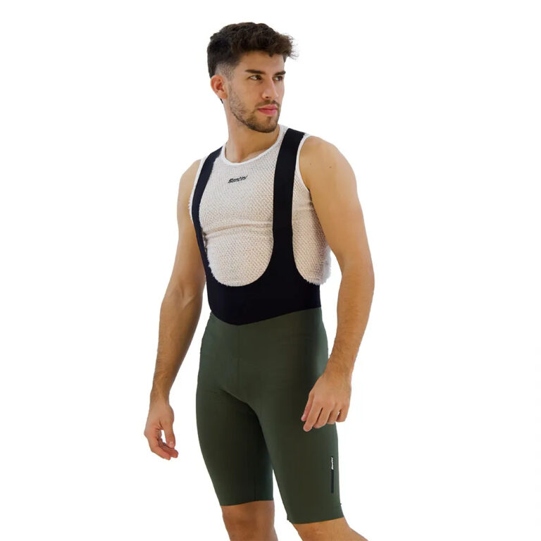 Santini Redux Speed Bib Shorts XS Military Green - 3XL Military Green - Image 6