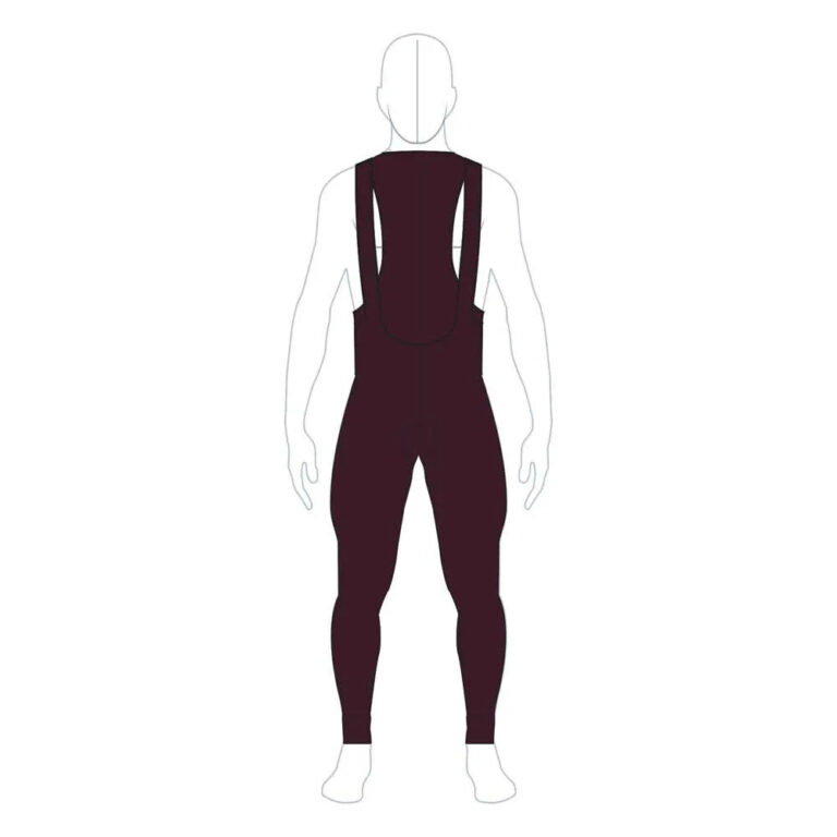 Santini RTR Bib Tights XL Burgundy - Image 2